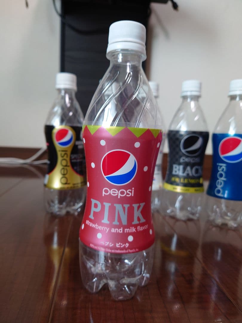 【絶版】ペプシコーララベル付きボトル（期間限定フレーバー）洗浄済み