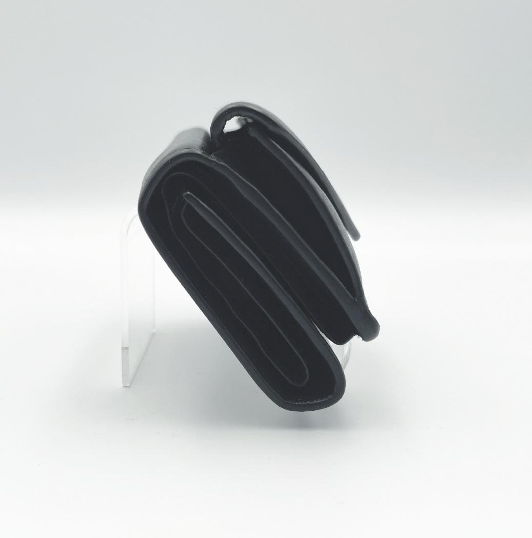 【BALENCIAGA（バレンシアガ）】ミニウォレット 三つ折り財布 黒