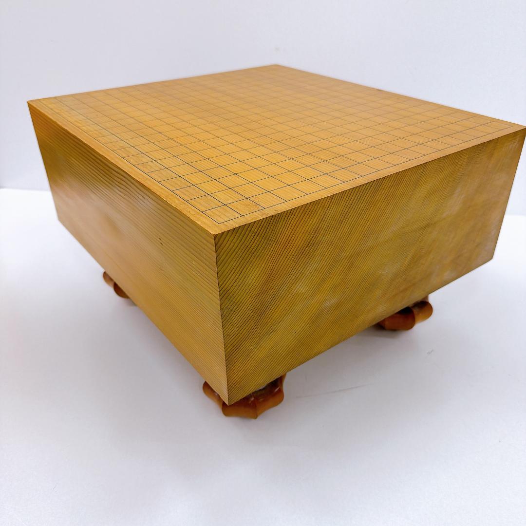 【美品】本榧 囲碁盤　脚付き　青山碁盤店　布付き　囲碁 送料込み