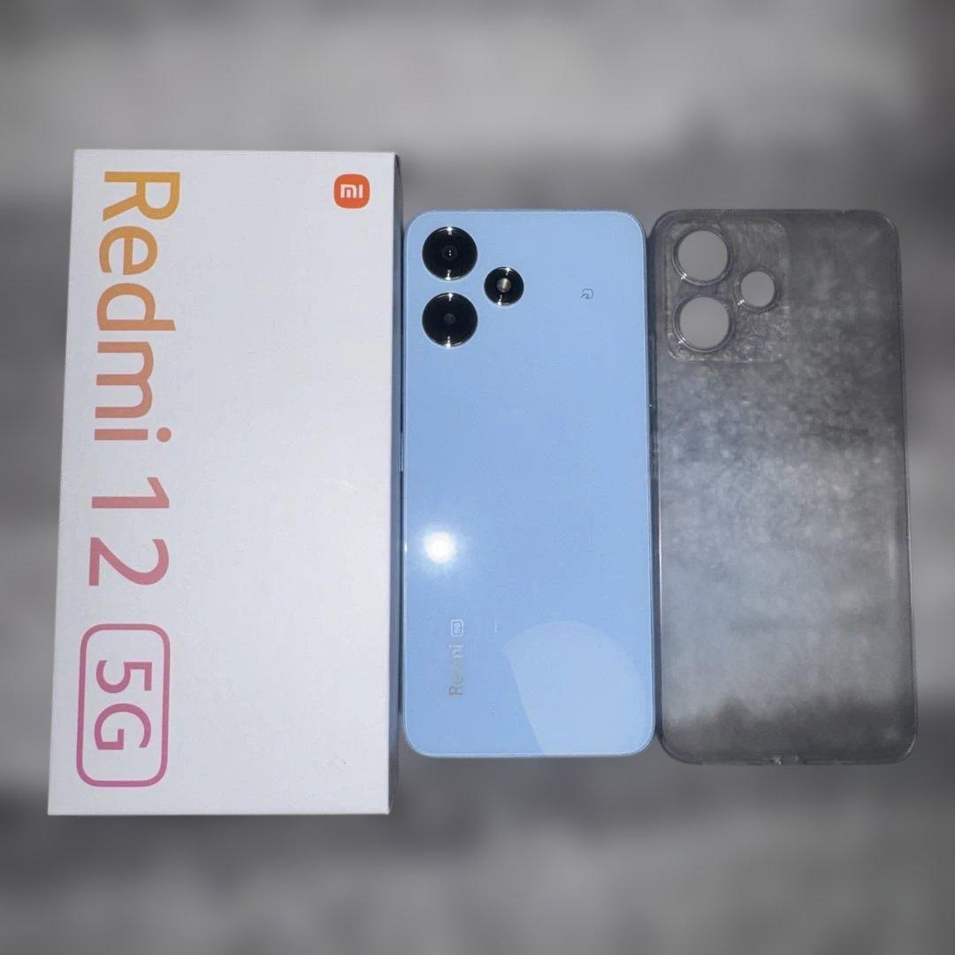 [未使用品] Redmi12 5G スマートフォン 本体 クリアケース付き