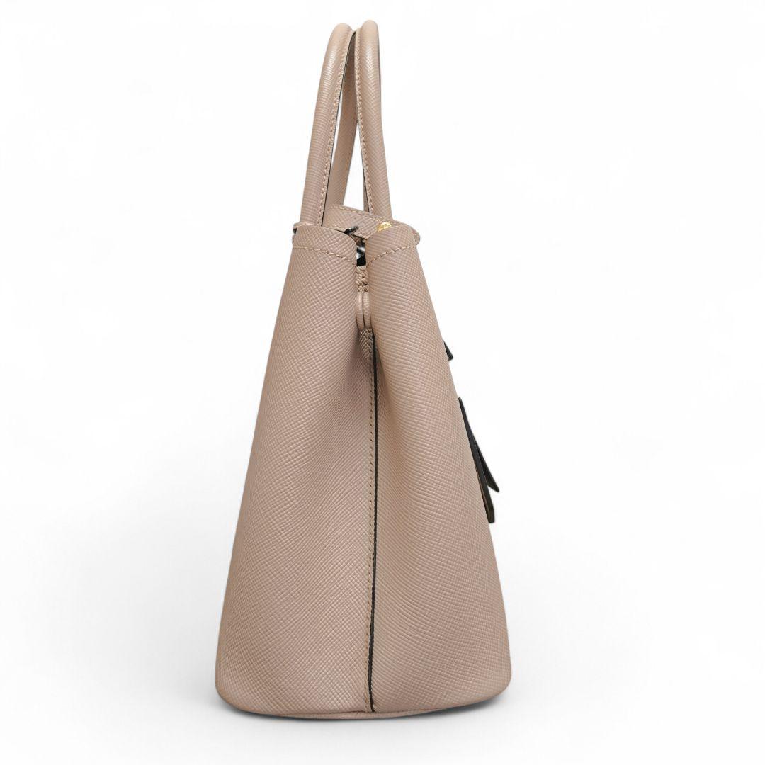 極美品✨プラダ サフィアーノキュイール ハンドバッグ ベージュ 1BG887