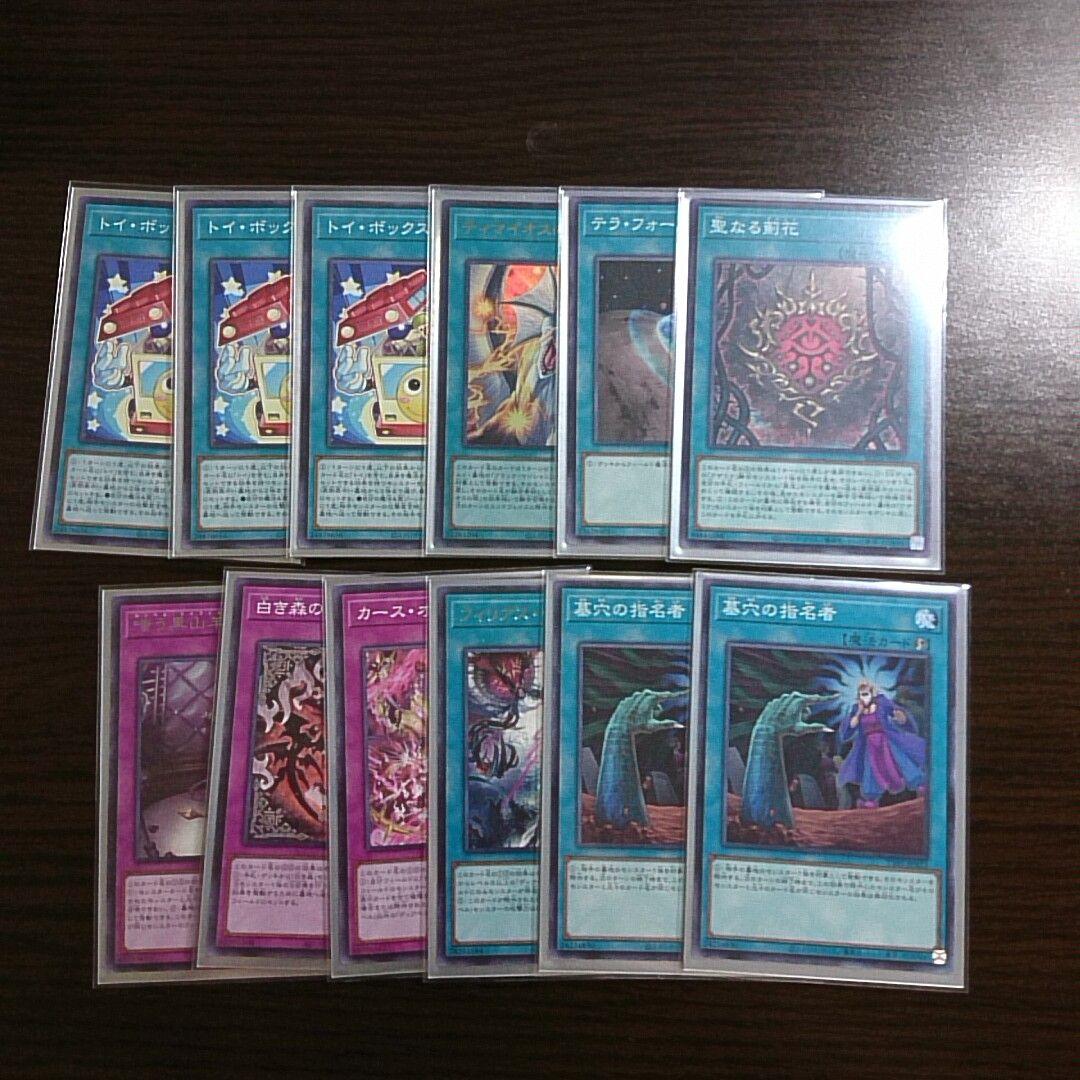 遊戯王【トイ白き森】デッキ 白き森 スリーブ付　a