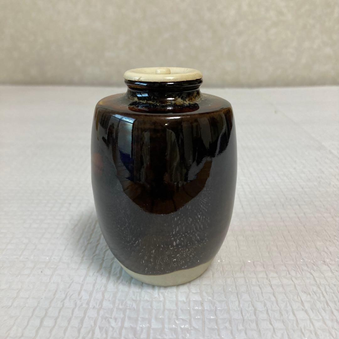 肩衝 茶入れ 仕覆付 大和錦 木箱入 茶道具 茶器 茶道伝統工芸 桶谷定一