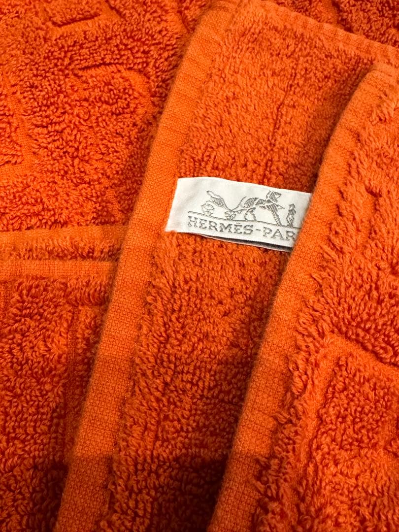 【大判】HERMES バスタオル　ブランケット　ビーチタオル