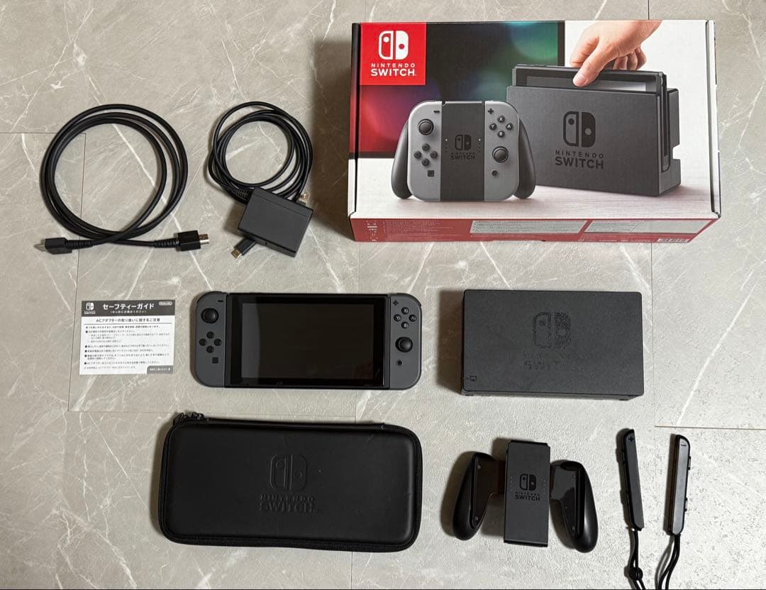 Nintendo Switch 本体セット　ハードケース・箱付き　付属品完備