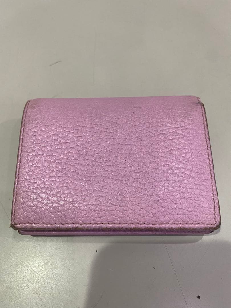 【希少】GUCCI グッチ ボスコ 二つ折り財布 マーモント ピンク 犬 GG