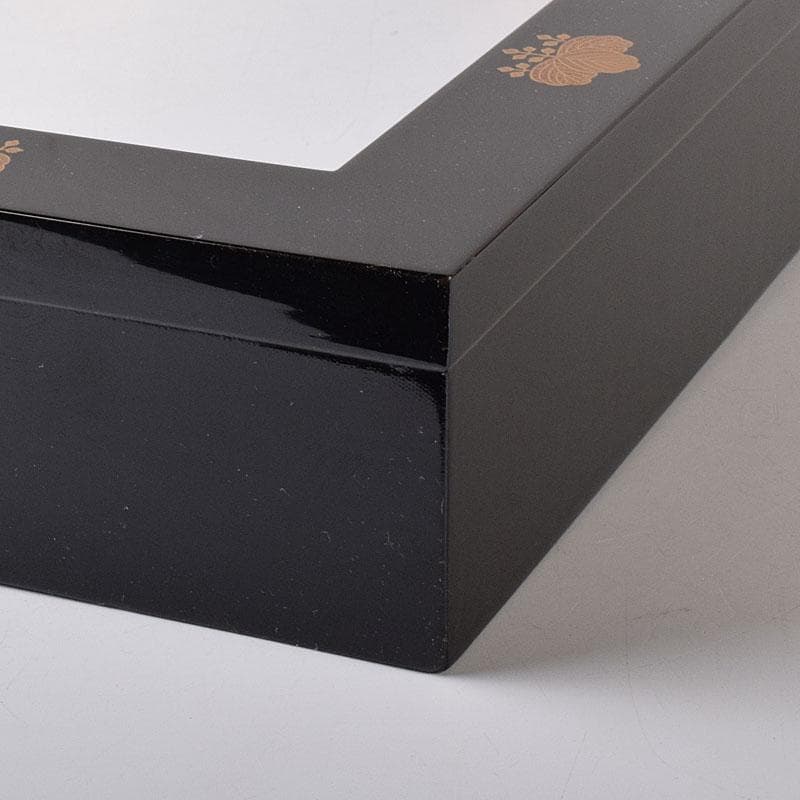 茶道具　塗師　五代　石川蝋石作　高台寺蒔絵　炉縁　共箱　C　7241C