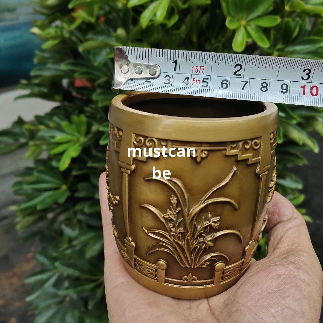 銅器 梅蘭竹菊 筆箱 書道具 文房具 現代工芸品 美術品 置物