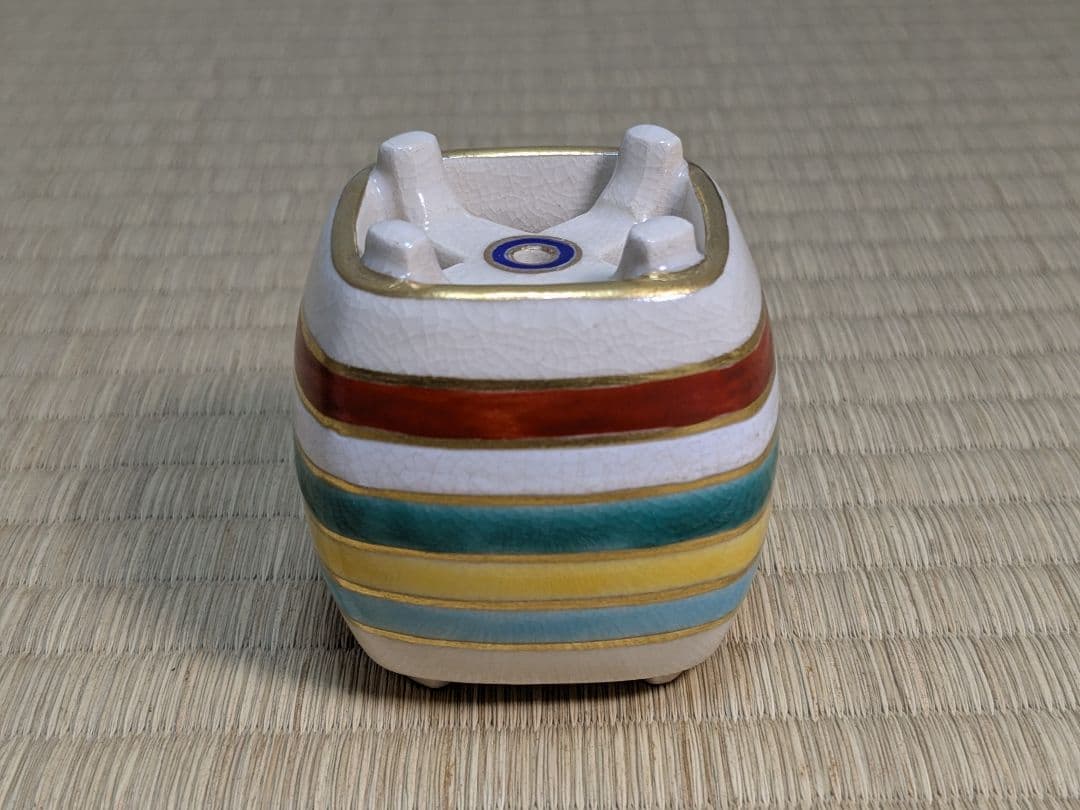 真葛香斎　糸巻蓋置＆久世久宝振出、茶巾筒