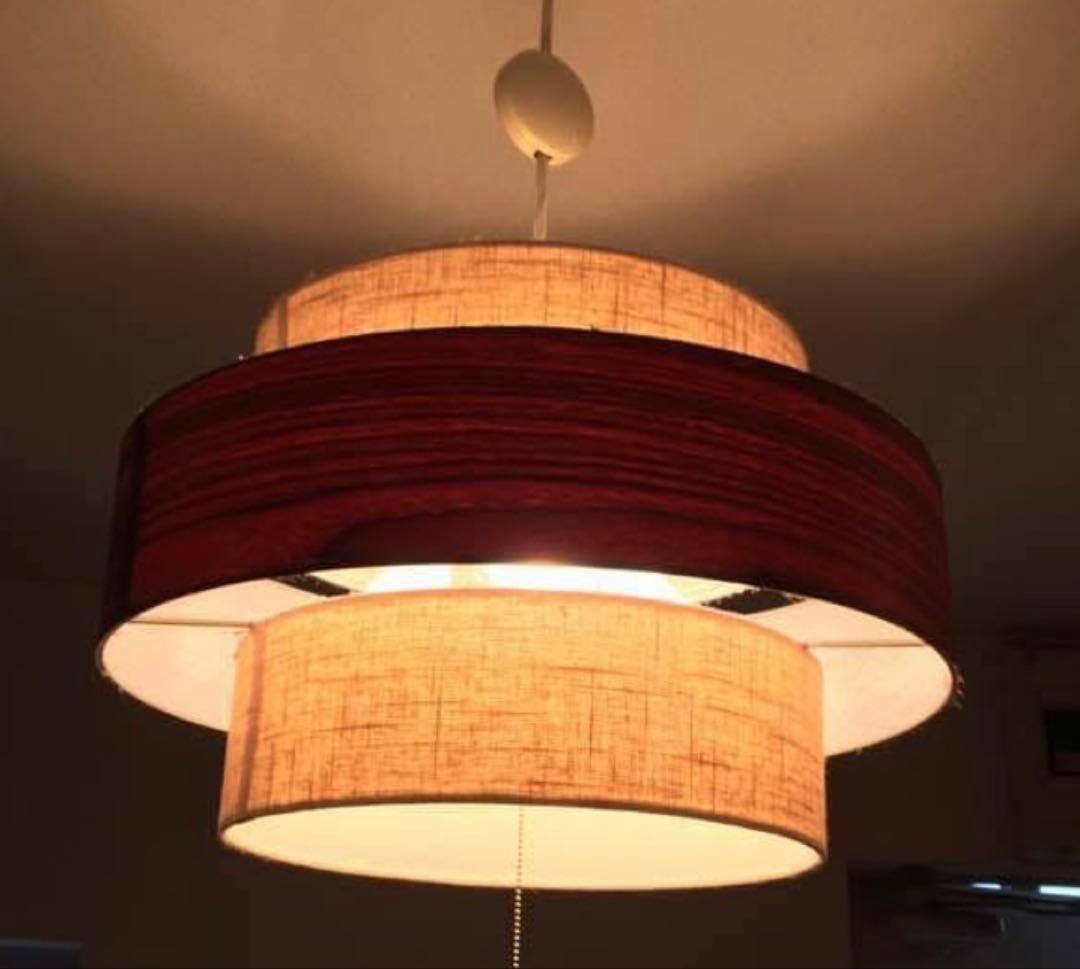 ペンダントライト　北欧　ミッドセンチュリー　ファブリック　照明