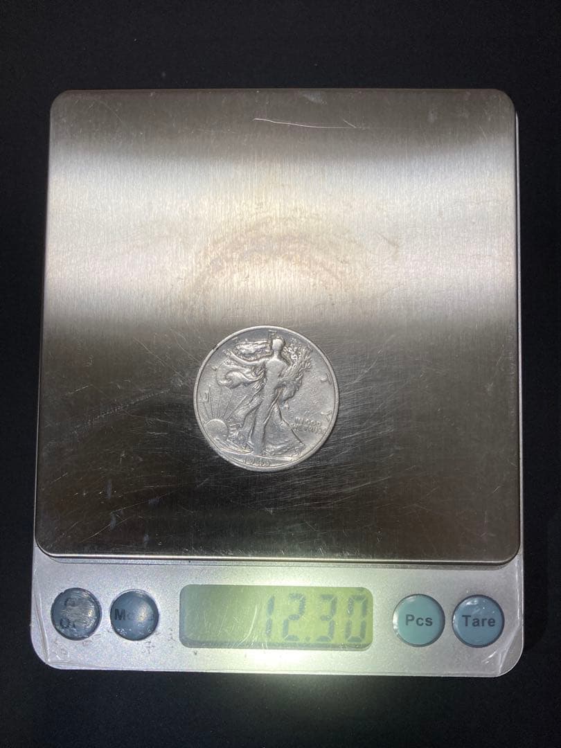 《アメリカ》ウォーキングリバティハーフダラー銀貨3枚組(1943、44、45)