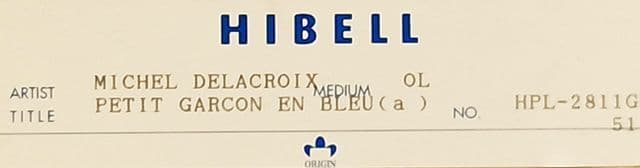 ドラクロワ【PETIT GARCON EN BLEU】 リトグラフ