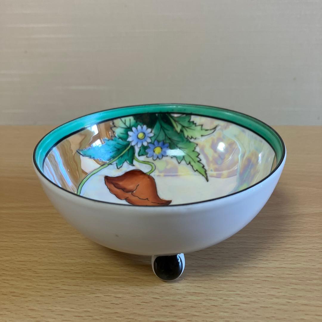 5. オールドノリタケ、Noritake-M印ボウル、ソーサー、スプーンのトリオ