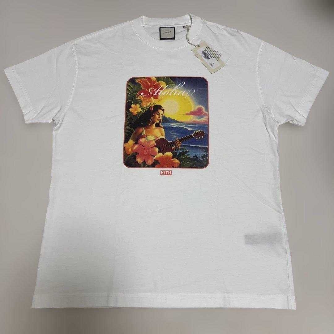 【新品】KITH HAWAII限定 Tシャツ アロハサンセット ホワイトSサイズ
