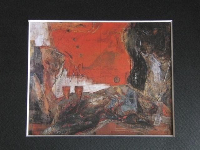 牧野一泉、【盗賊の恋人】、希少な額装用画集より、新品額装付、状態良好