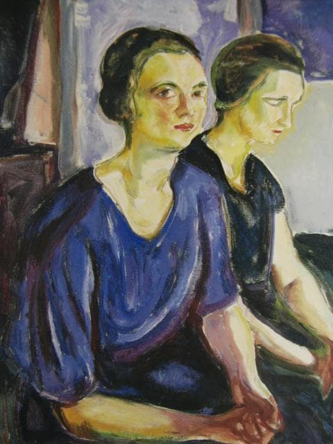 ムンク、『ふたりの女（ヒルドュールとバルギリョット・クリステンセン）』