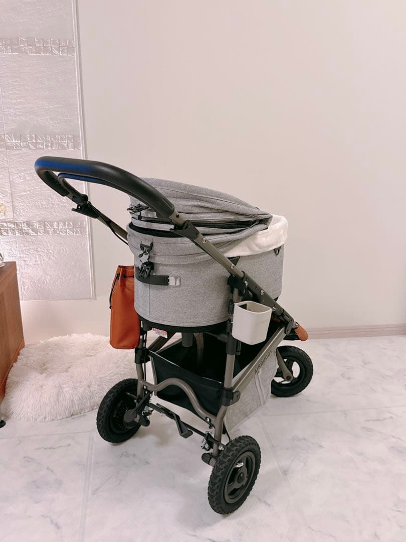 【美品】エアバギー　ドーム3 グレーツイード　レギュラー、アクセサリー多数