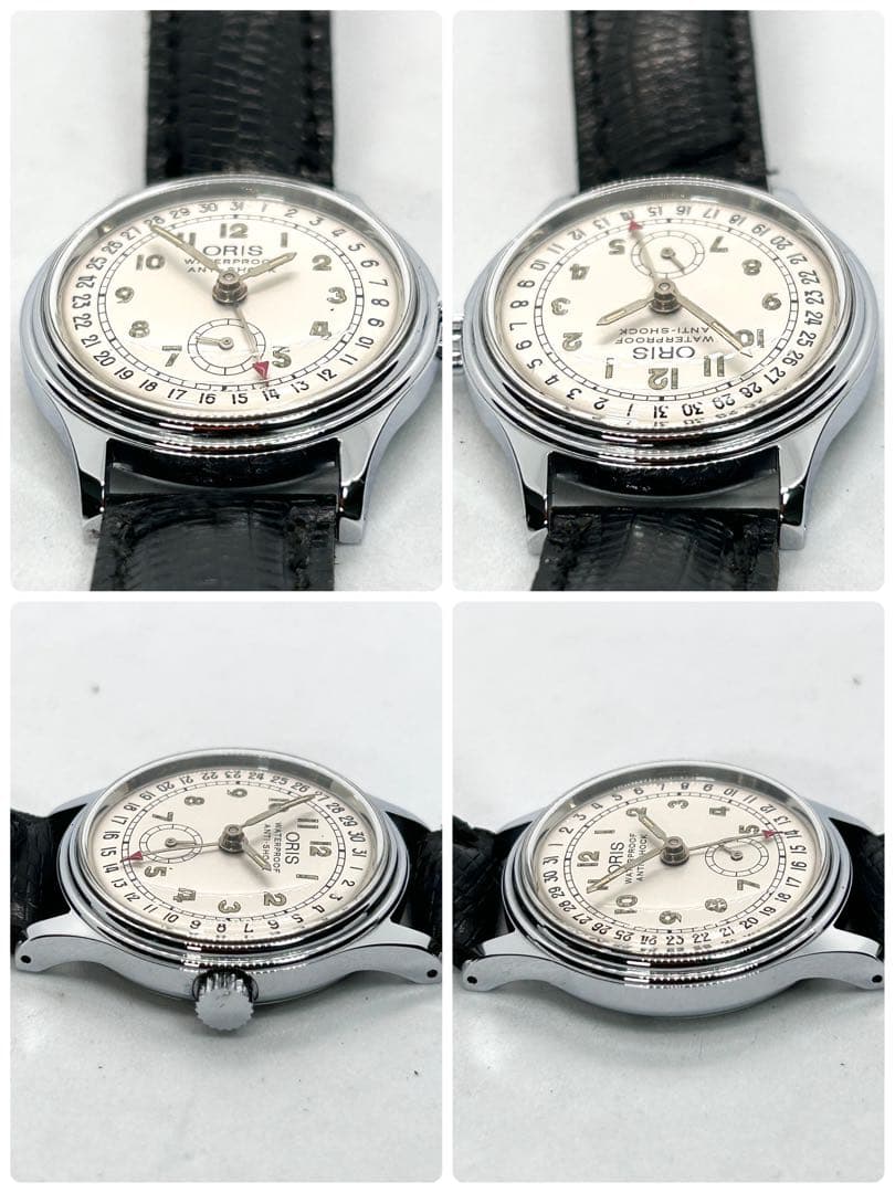 稼働品 ORIS ポインターデイト 手巻き 6851 スモセコ 腕時計 シルバー