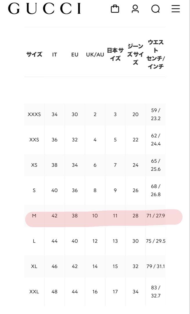 【メル48978】GUCCI ブラックデニム タイトスカート