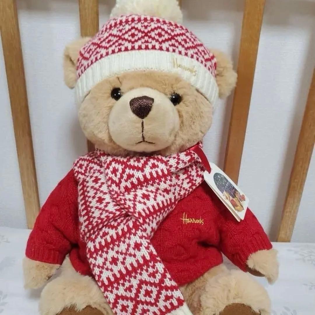 ハロッズ テディベア 2025年 クリスマスベア くまさん ぬいぐるみ