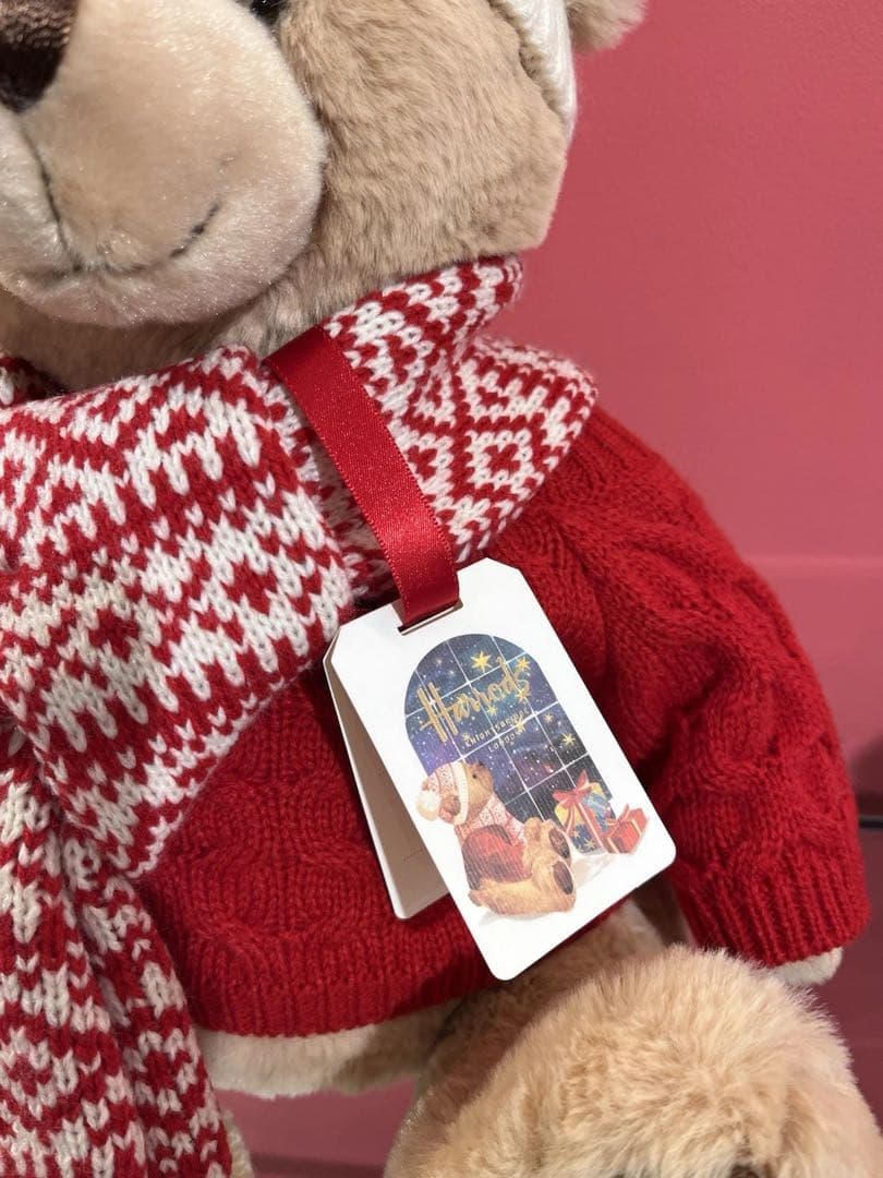 ハロッズ テディベア 2025年 クリスマスベア くまさん ぬいぐるみ