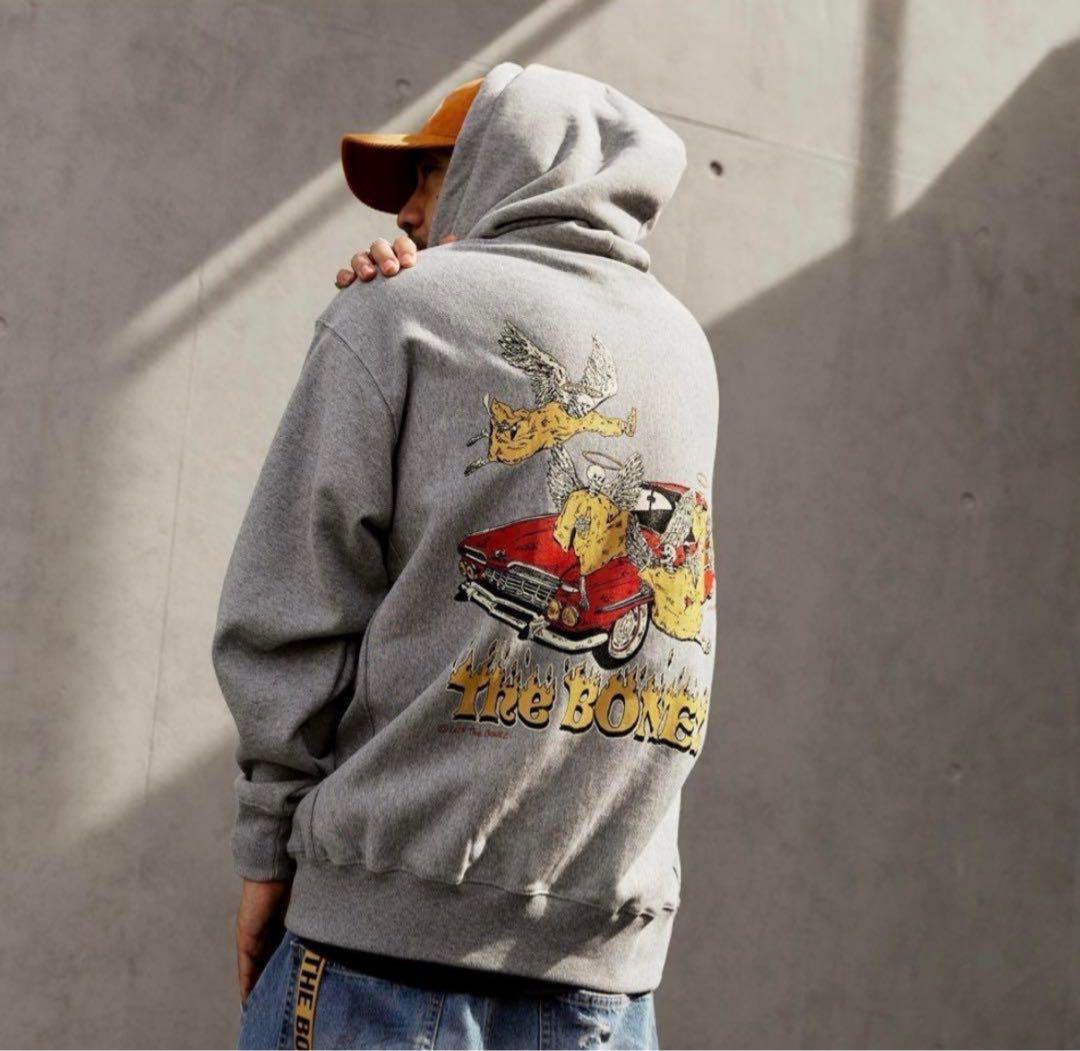 【L】The BONEZ Skull Angel Hoodie パーカー