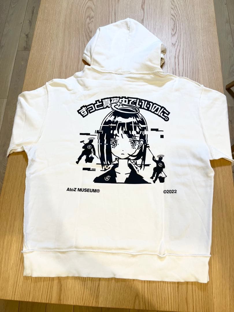 ずっと真夜中でいいのに AtoZ MUSEUM ニラちゃん　パーカー　白　XL