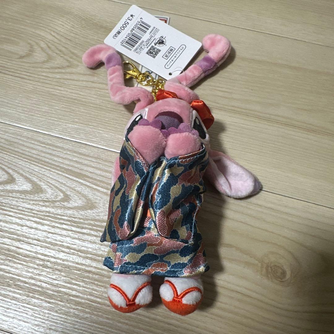 ディズニーストア　スティッチ&エンジェル　チェーン　ぬいぐるみkimono