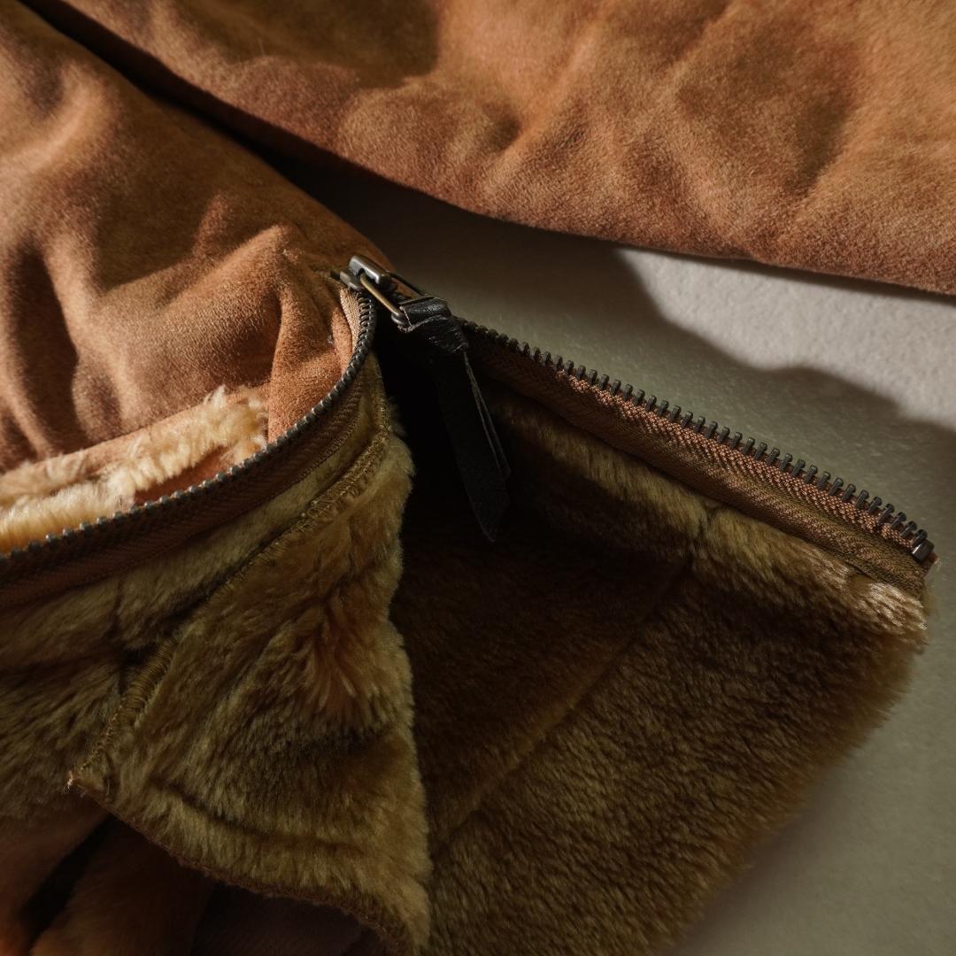 vintage ファームートンジャケット モード ブラウン/YW117