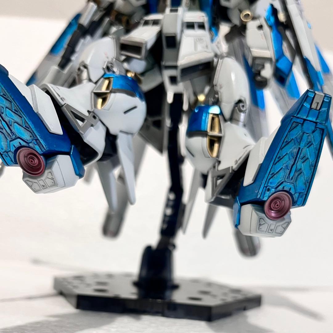 RG Hi-νガンダム ハイニューガンダム 塗装済 完成品 ハイパーメガバズーカ