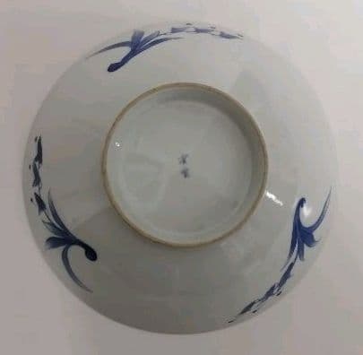 鳥の絵　焼物　どんぶり