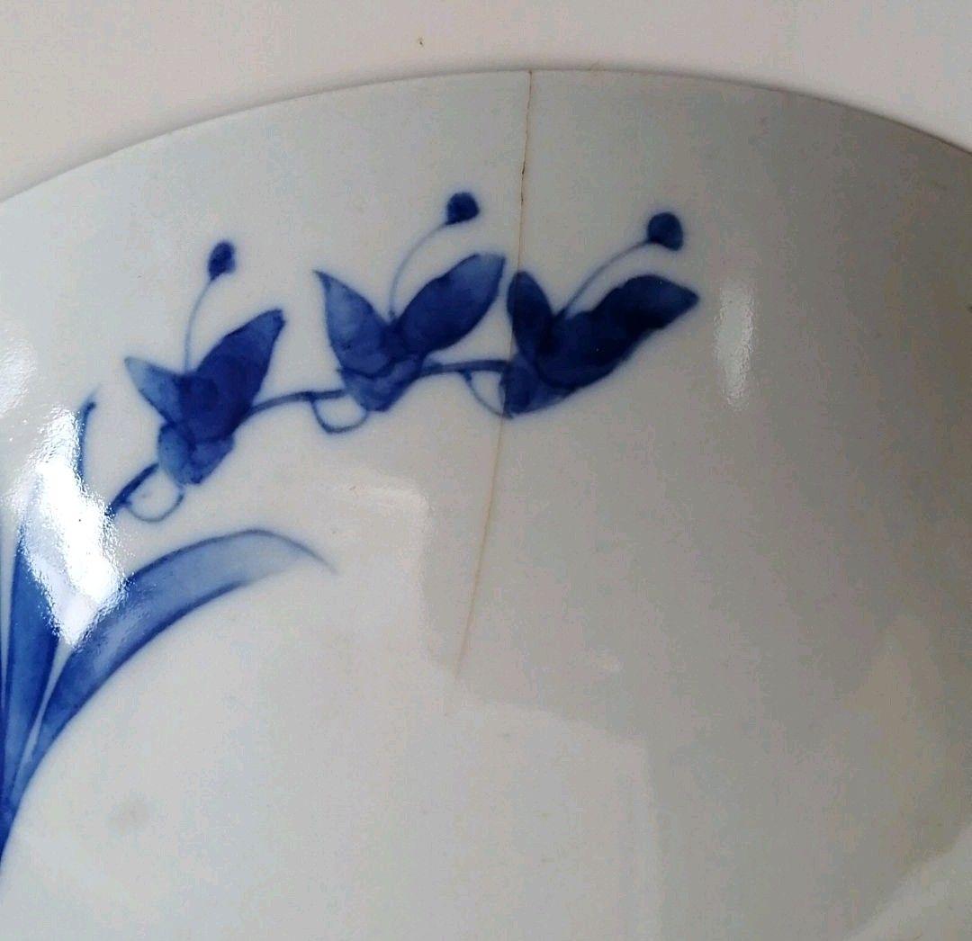 鳥の絵　焼物　どんぶり