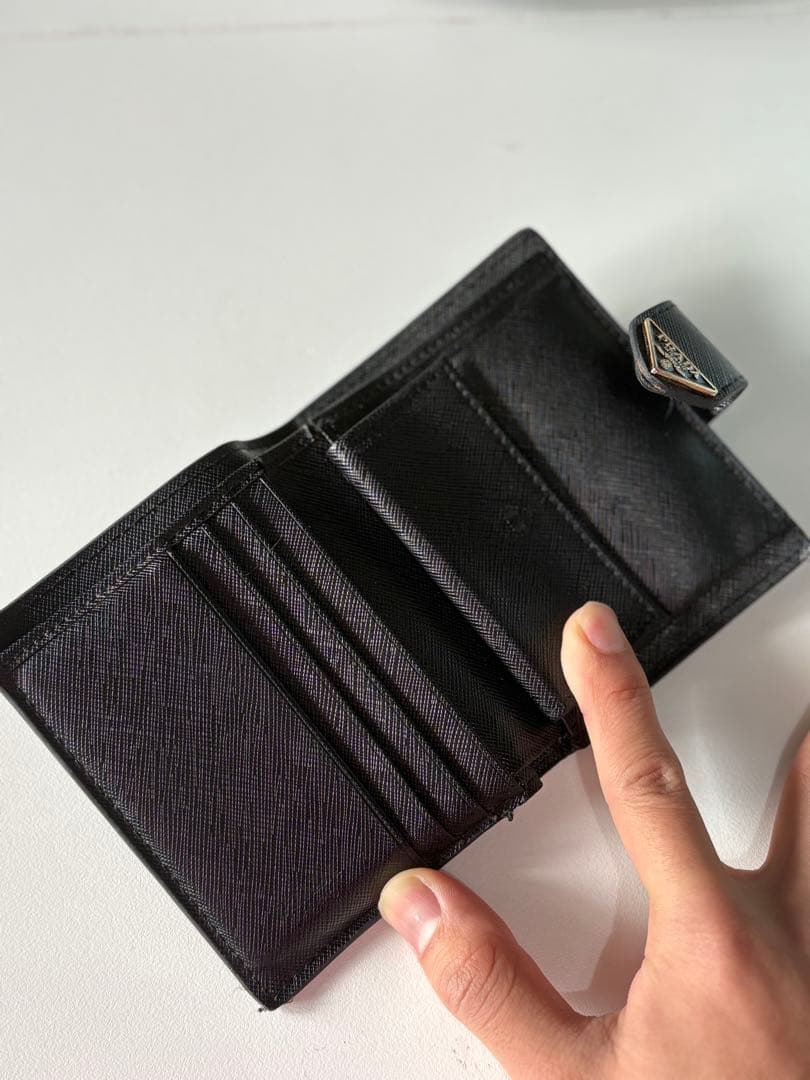 【限定値下げ】 PRADA プラダ 2つ折り財布 ブラック