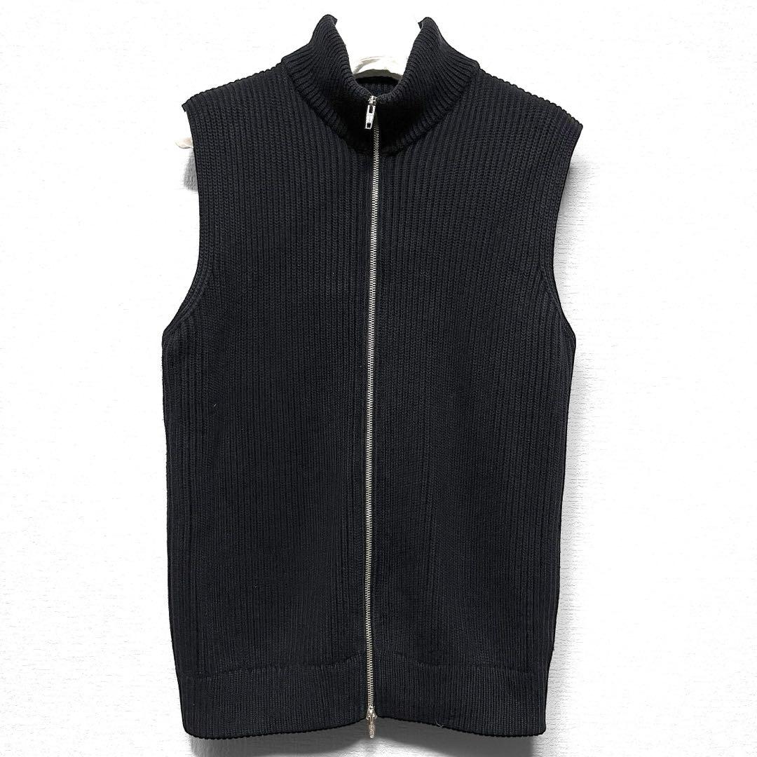 初期/マルタンマルジェラ10／ドライバーズニットベスト/ミスディアナ/黒/M