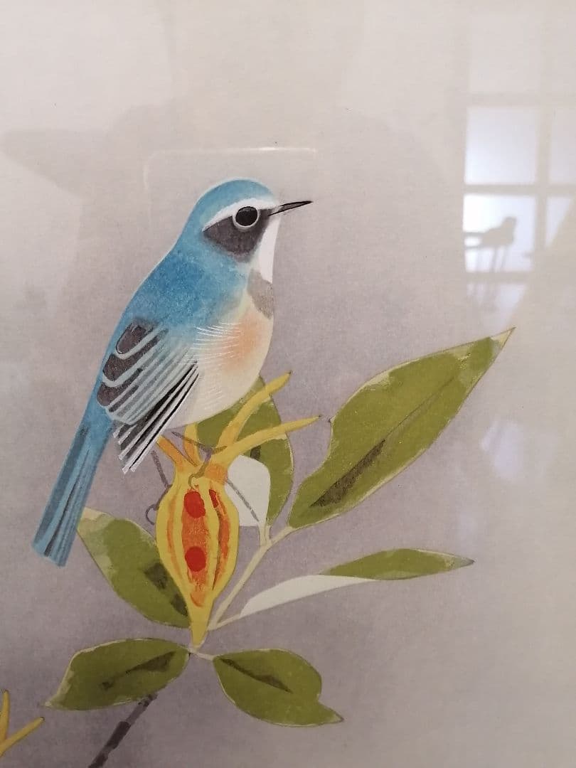 春秋花島四題　クチナシ　上村松篁