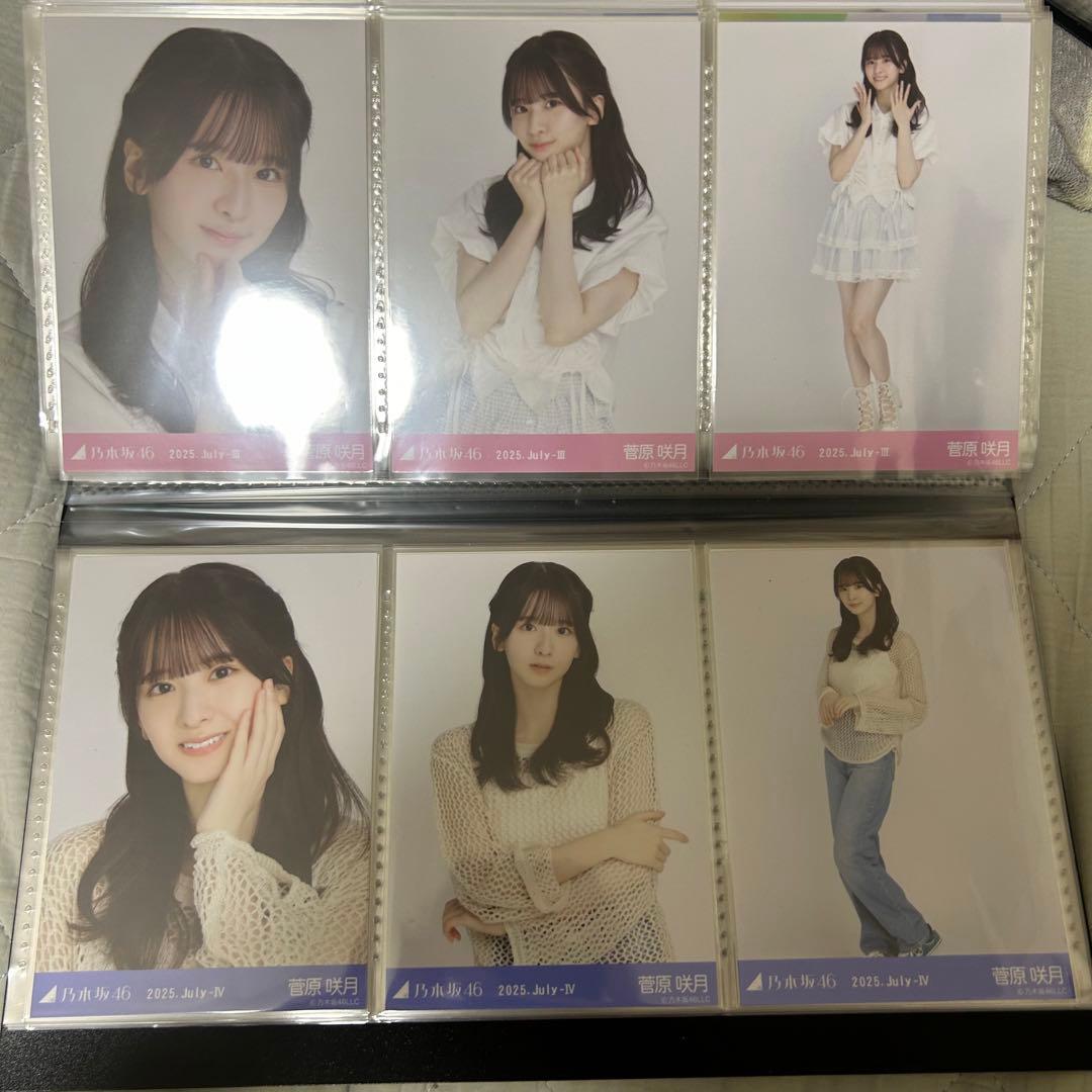 乃木坂46 菅原咲月 2025年月間ランダム 生写真 コンプ 19種 まとめ売り