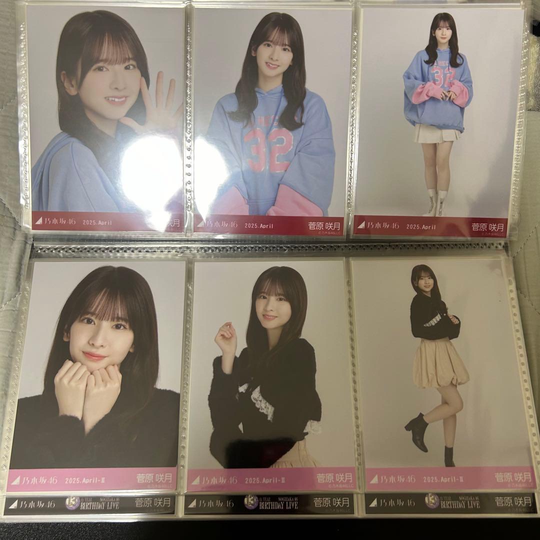乃木坂46 菅原咲月 2025年月間ランダム 生写真 コンプ 19種 まとめ売り