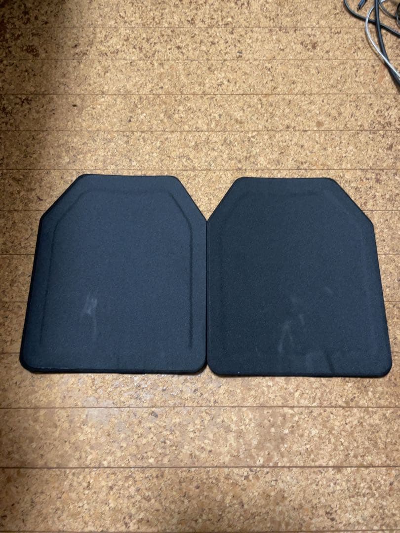 プレートキャリア用アーマープレート　タングステン鋼板２枚組