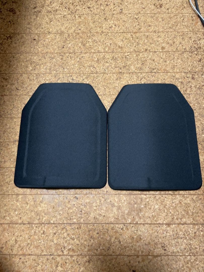 プレートキャリア用アーマープレート　タングステン鋼板２枚組