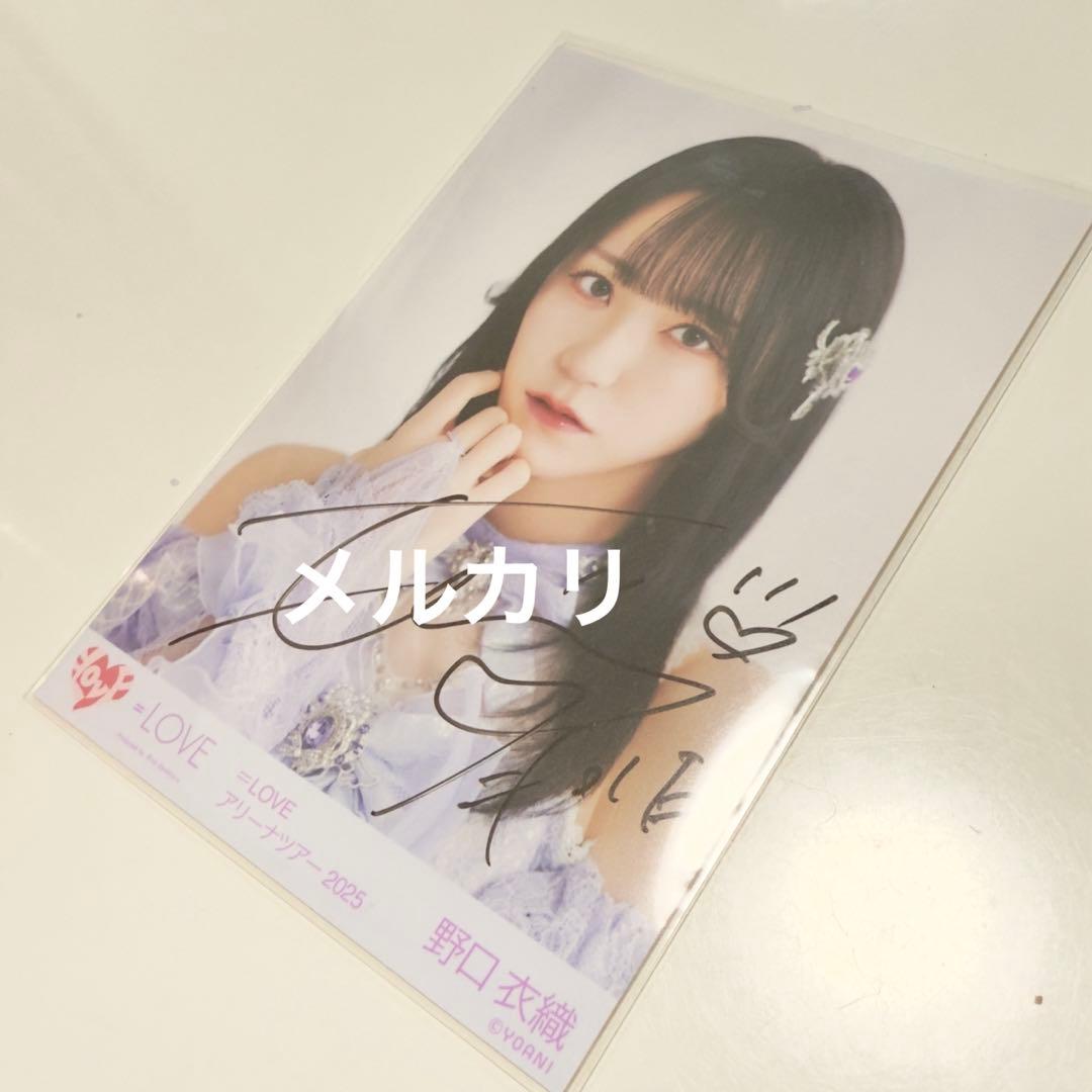 野口衣織 直筆 イコラブ 生写真 魔法少女