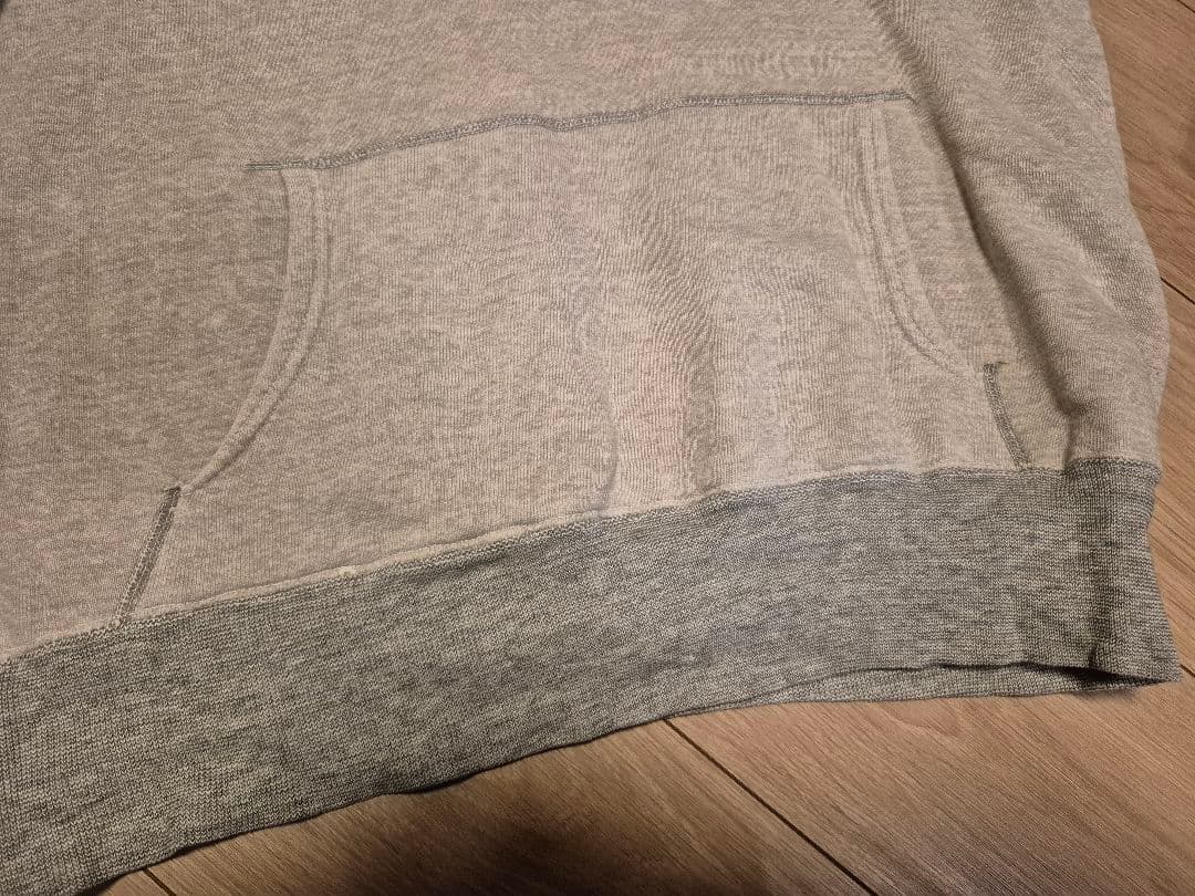 ヴィンテージ　ツートーン　スウェットパーカー　 染込プリント　60s 70s