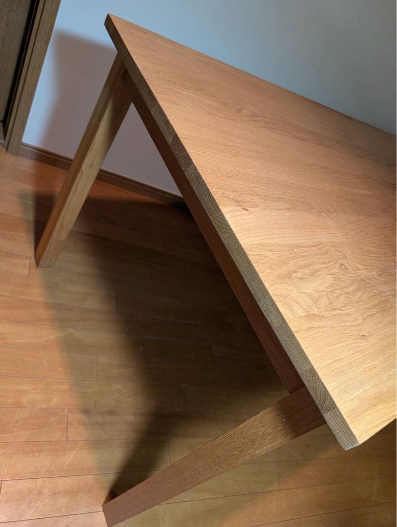 ■送料込■無印良品 MUJI 無垢材テーブル1 オーク材 ダイニングテーブル机