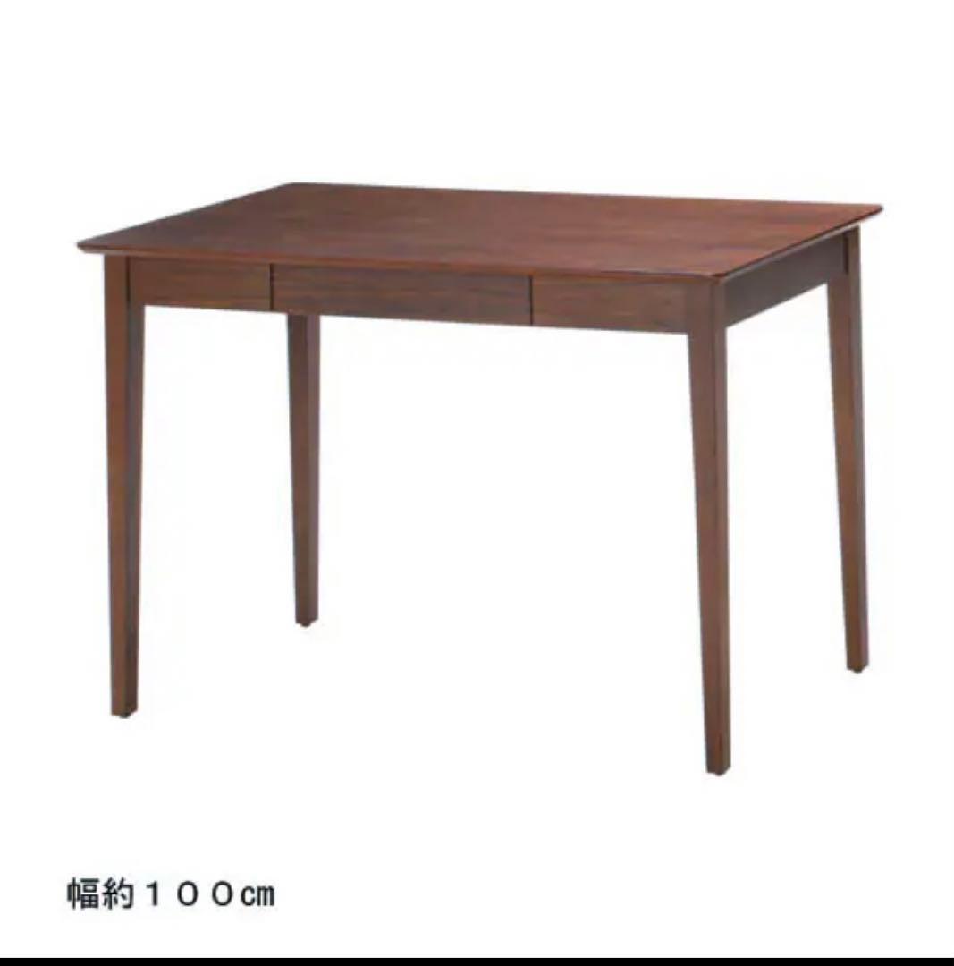 【即決】ベルメゾン　引き出し付きパソコンデスク　幅100 奥行50 高さ73