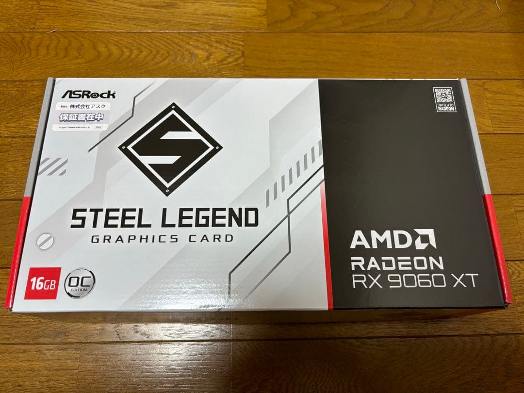 グラフィックボード・グラボ・ビデオカード Radeon RX 9060 XT Steel Legend 16GB OC