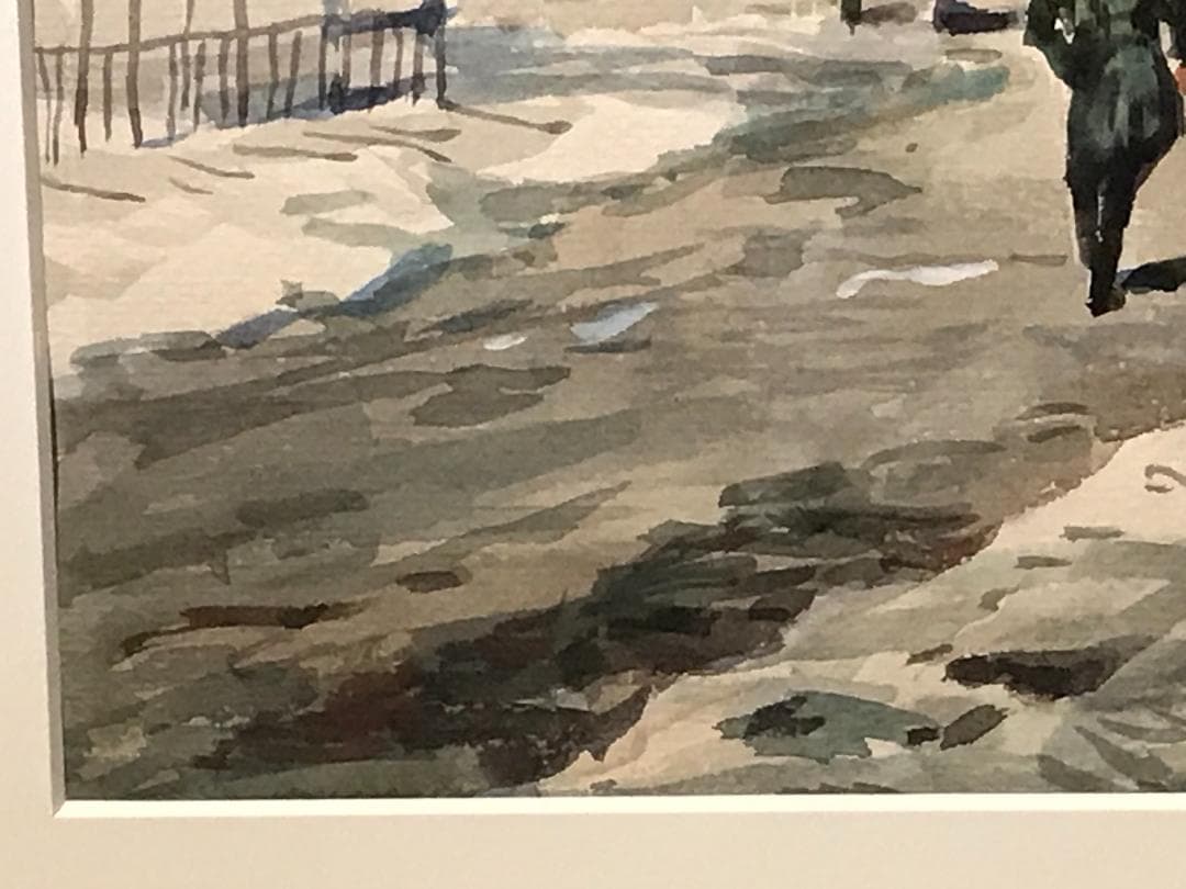 中国人水彩画家　陳芸　額装作品