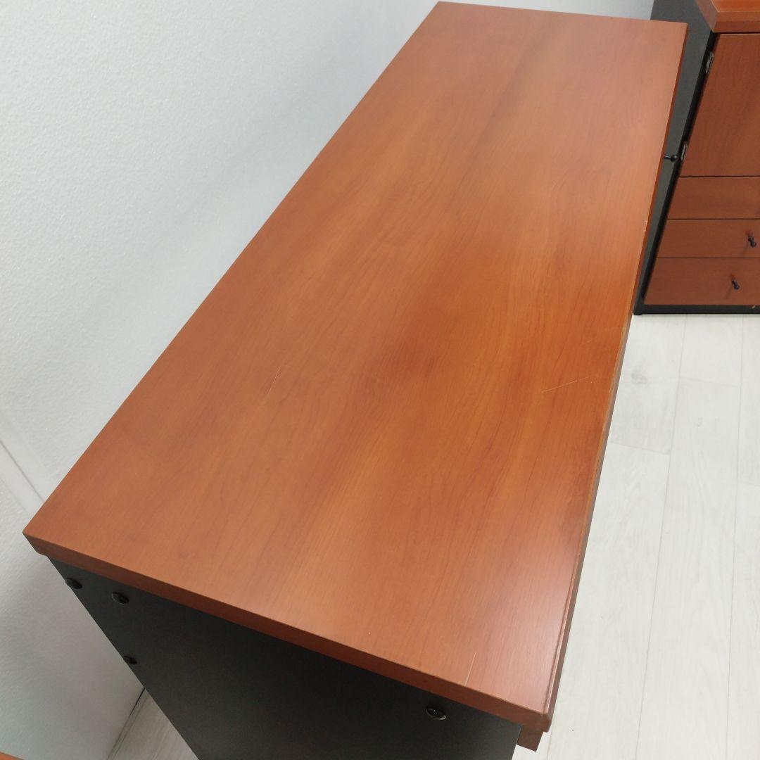 ③チェスト　パソコンデスク システムデスク 棚 チェスト 大型 モダン