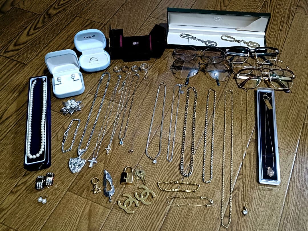 10K/12KGF/SV925/18KGP刻印 貴金属眼鏡GUCCI等まとめ売り