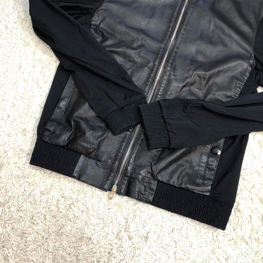 【美品】 エンメティ ライダースジャケット ジャブスアルキヴィオ コラボ 46