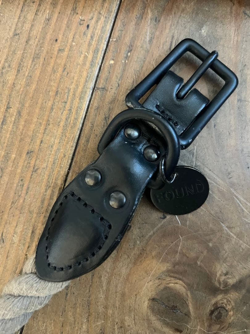 ◆FOUND MY ANIMAL 犬用ハーネス ロープリード 首輪 セットL