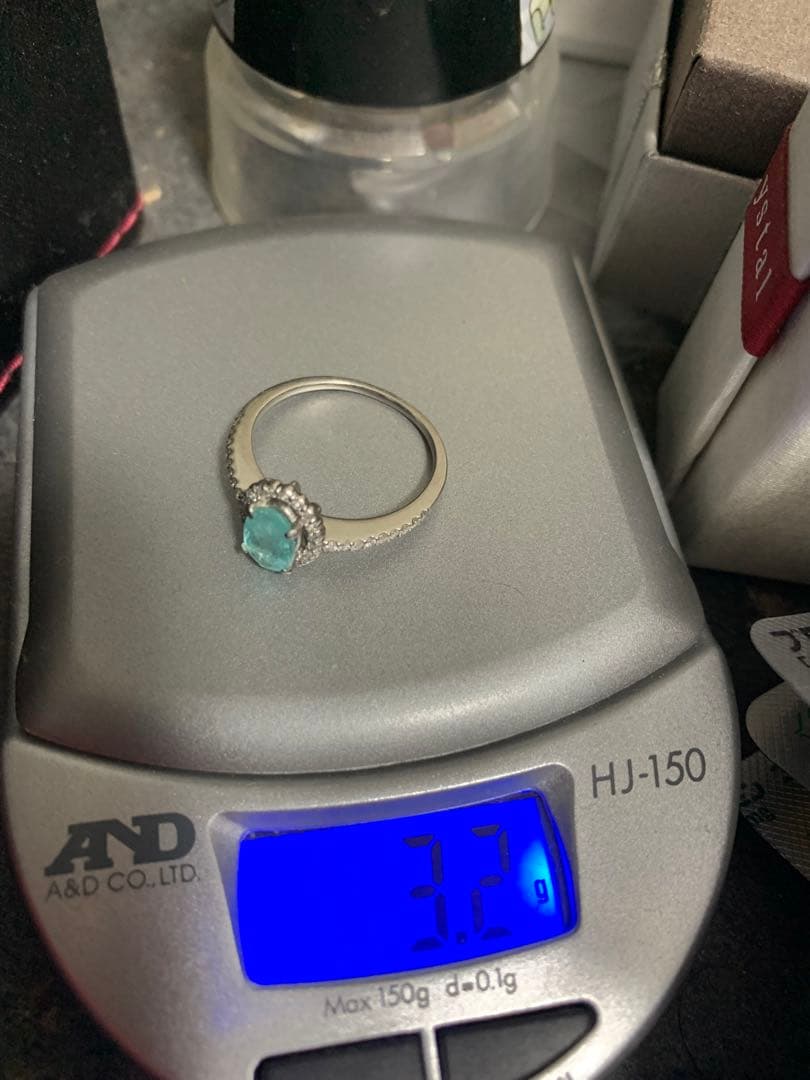 pt９００パライバトルマリンリング